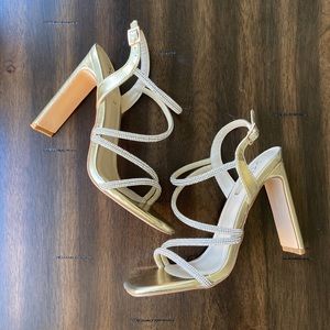 Glam Gold Rhinestone Heels